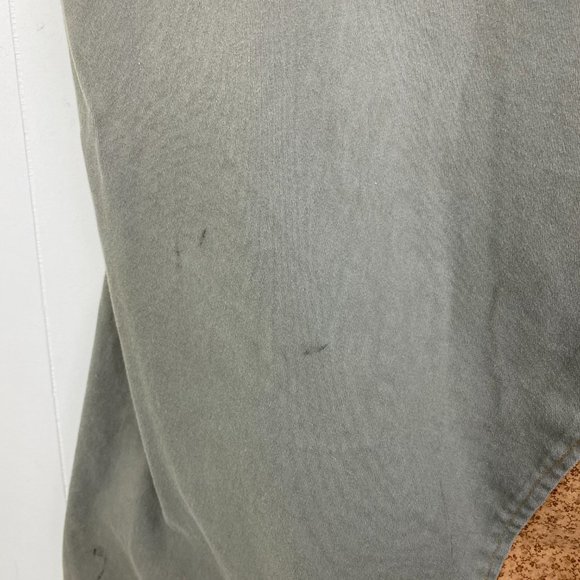 90s Style Fabric Insert Green Khaki Skirt 28P - Picture 9 of 11